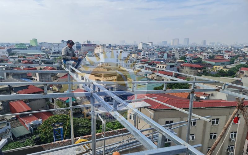 Điện mặt trời hybrid tại long biên Hà nội