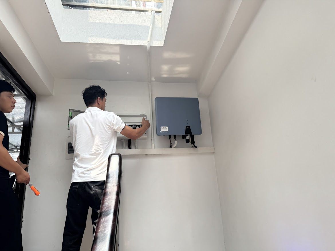 Dự án lắp điện mặt trời hòa lưới bám tải 14kwp tại Hà Nội