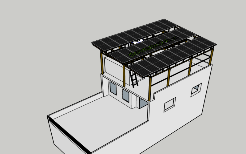 lap dien mat troi 13.5kwp tai long bien